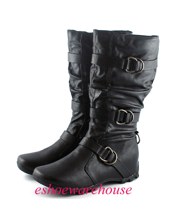 flat boots with zip
